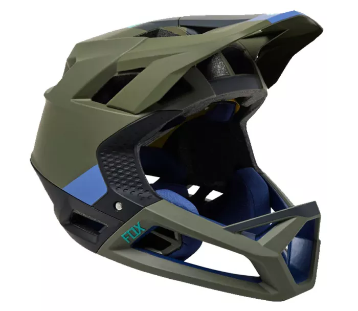 Helma Fox Proframe Blocked Helmet olive green