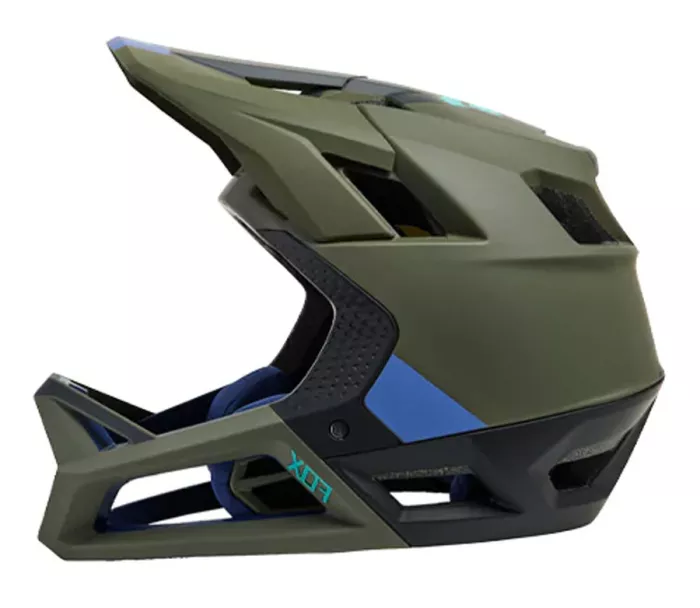 Helma Fox Proframe Blocked Helmet olive green