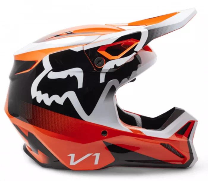 Dětská motokrosová helma Fox Yth V1 Leed Helmet Dot/Ece Fluo Orange