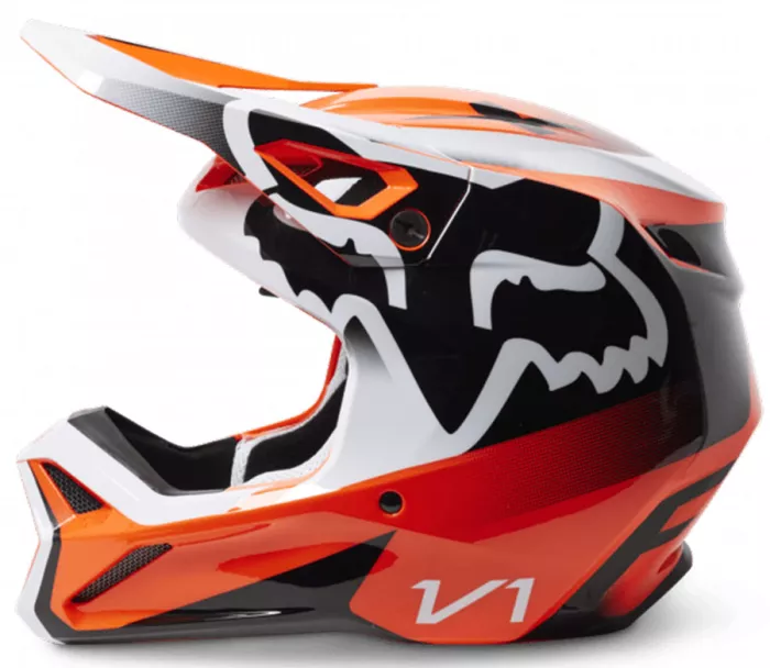 Dětská motokrosová helma Fox Yth V1 Leed Helmet Dot/Ece Fluo Orange