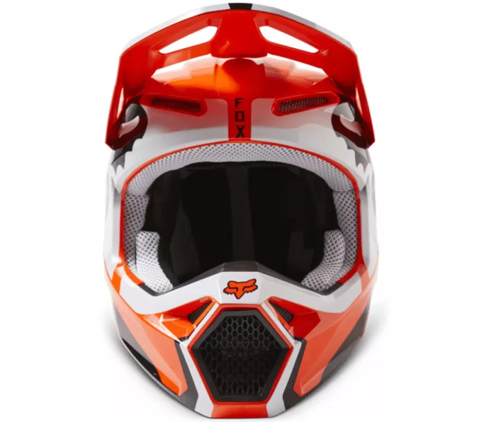 Motokrosová helma Fox V1 Leed Helmet Dot/Ece Fluo Orange