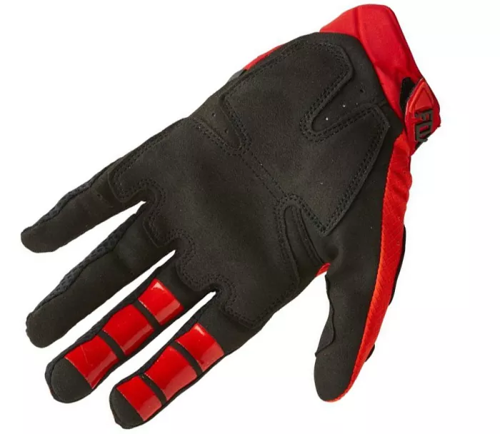 Motokrosové rukavice Fox Pawtector Glove - Fluorescent Red