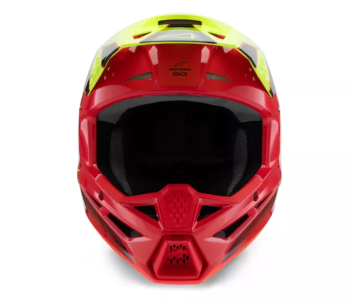 Helma na motokros 2026 Alpinestars SM3 Youth Fray red/yellow/black glossy