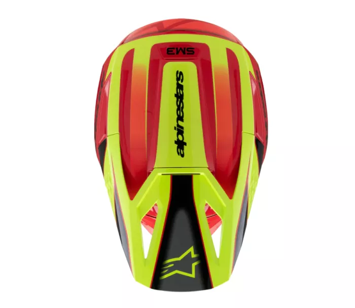 Helma na motokros 2026 Alpinestars SM3 Youth Fray red/yellow/black glossy