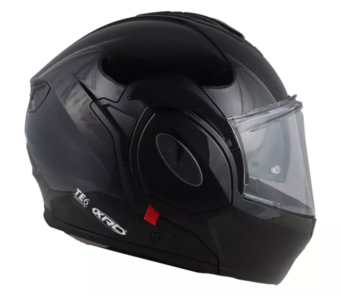 Překlápěcí helma XRC Fronter black glossy