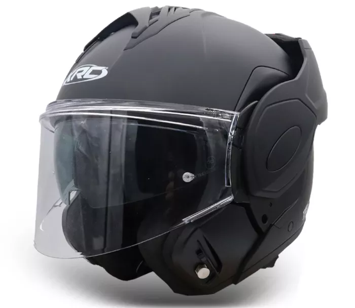 Překlápěcí helma XRC Fronter black matt