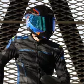 Helma na motocykl XRC Fureso Carbon blue/orange