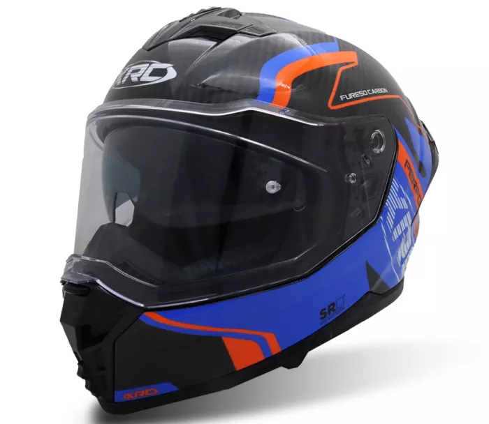 Helma na motocykl XRC Fureso Carbon blue/orange