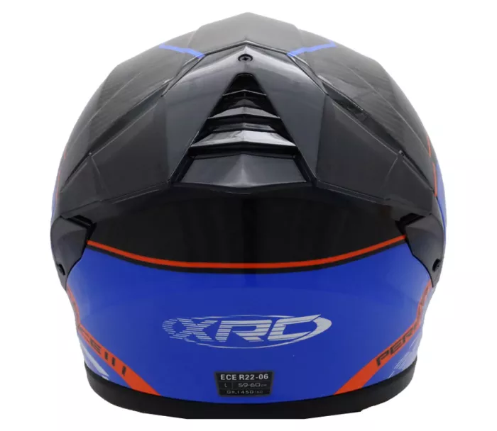 Helma na motocykl XRC Fureso Carbon blue/orange
