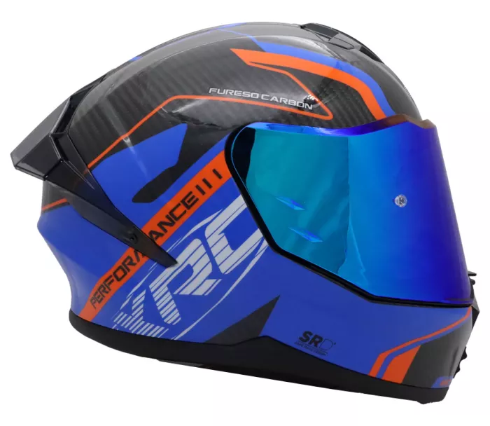 Helma na motocykl XRC Fureso Carbon blue/orange