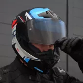 Helma na moto XRC Fureso Carbon blue/red/wht