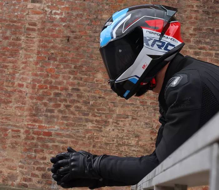 Helma na moto XRC Fureso Carbon blue/red/wht