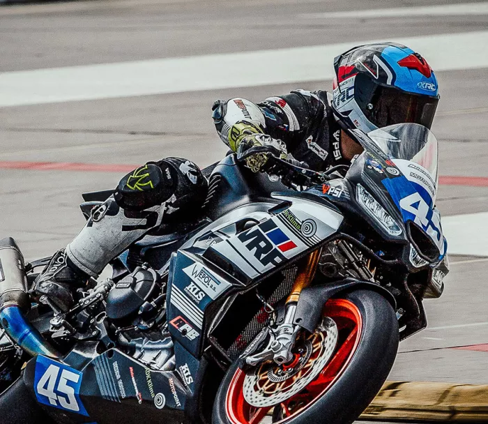 Helma na moto XRC Fureso Carbon blue/red/wht