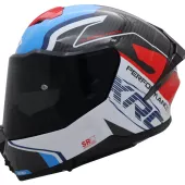 Helma na moto XRC Fureso Carbon blue/red/wht