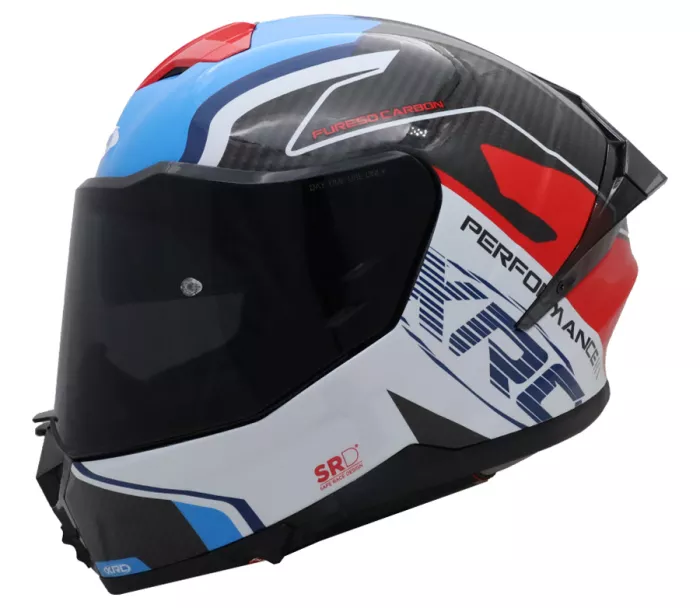 Helma na moto XRC Fureso Carbon blue/red/wht