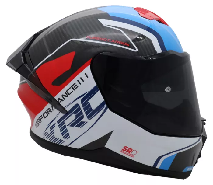 Helma na moto XRC Fureso Carbon blue/red/wht