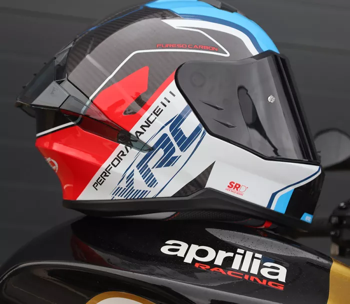 Helma na moto XRC Fureso Carbon blue/red/wht