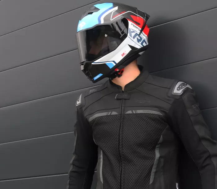 Helma na moto XRC Fureso Carbon blue/red/wht