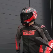 Integrální helma XRC Fureso Carbon red/wht