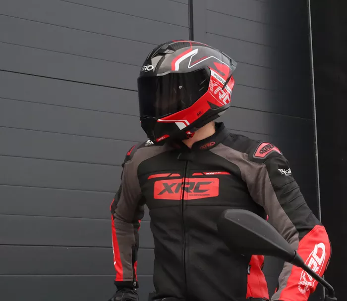 Integrální helma XRC Fureso Carbon red/wht