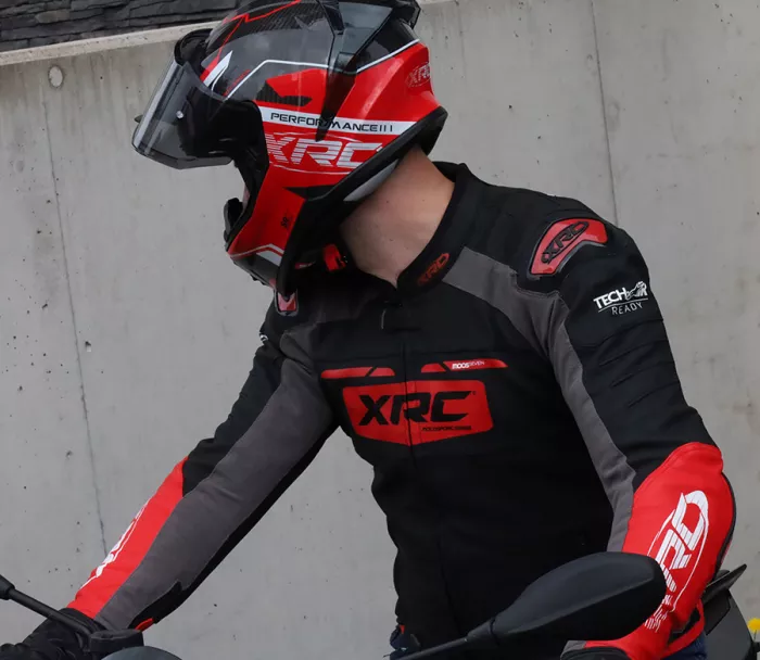 Integrální helma XRC Fureso Carbon red/wht