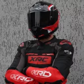 Integrální helma XRC Fureso Carbon red/wht
