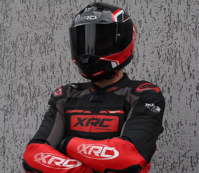 Integrální helma XRC Fureso Carbon red/wht