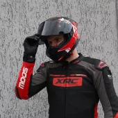 Integrální helma XRC Fureso Carbon red/wht