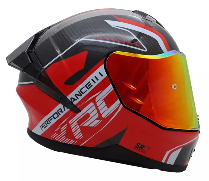 Integrální helma XRC Fureso Carbon red/wht