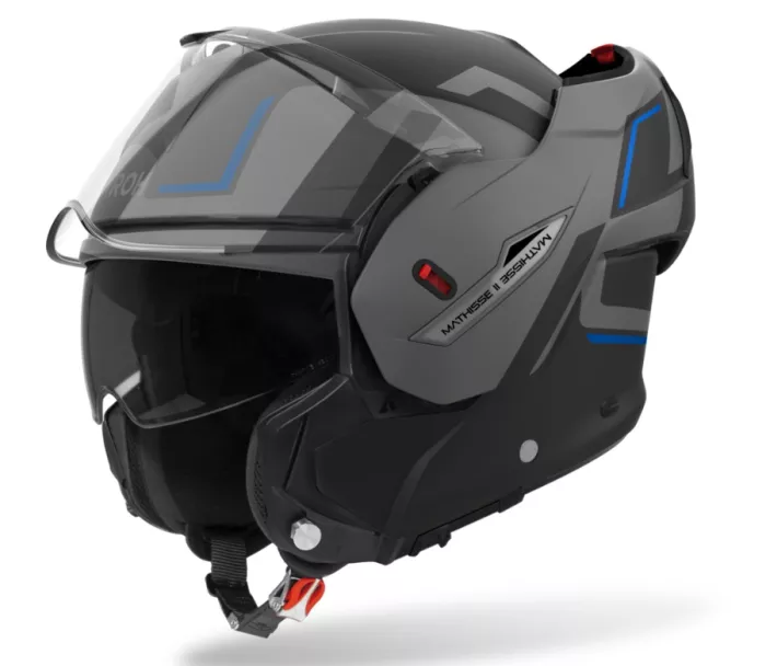 Překlápěcí helma Airoh MATHISSE Genius 2 blue matt 2026