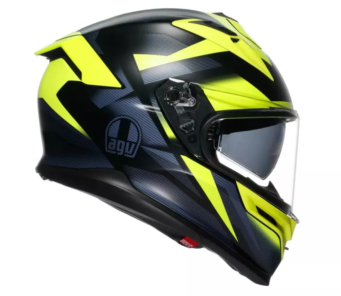 Integrální helma AGV K7 E2206 GLIMPSE BLACK/YELLOW FLUO