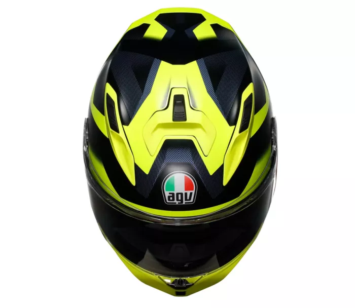 Integrální helma AGV K7 E2206 GLIMPSE BLACK/YELLOW FLUO