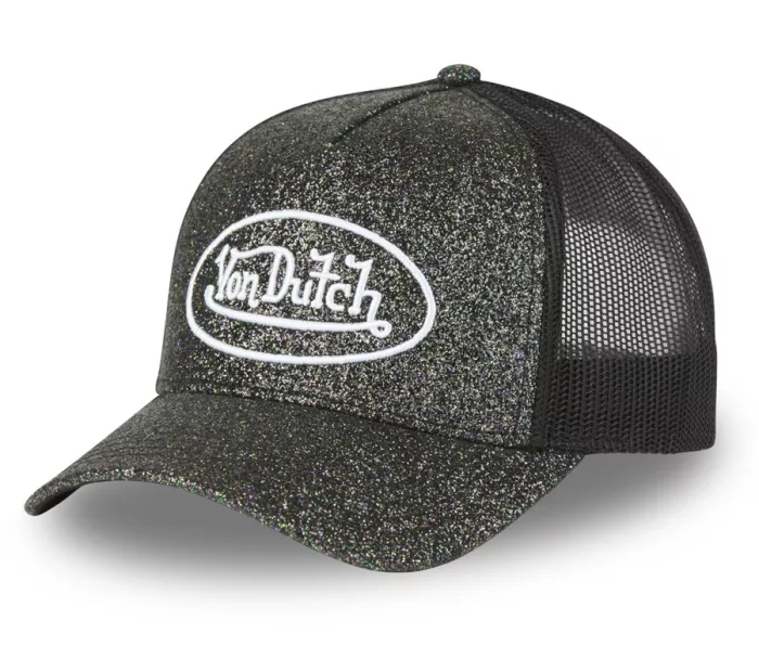 Dámská kšiltovka Von Dutch Trucker Glitter black