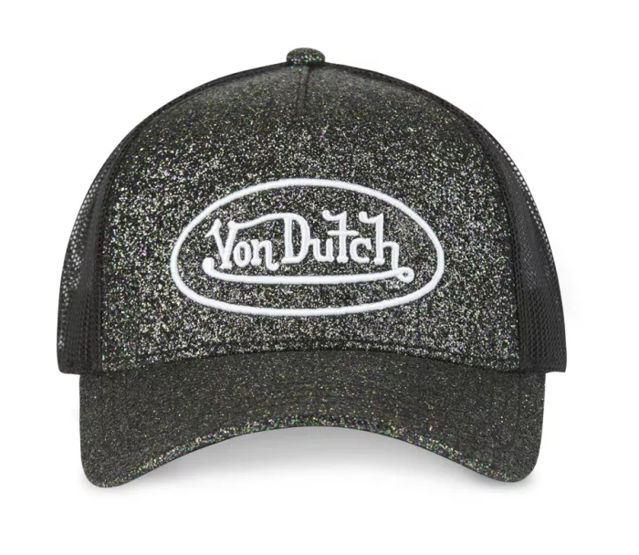 Dámská kšiltovka Von Dutch Trucker Glitter black