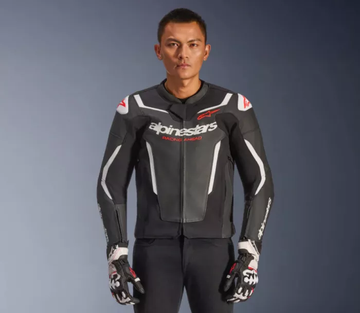 Kožená bunda 2026 Alpinestars GP Force V2 black/white
