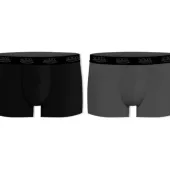 Boxerky Von Dutch Basic black/grey (2ks v balení)