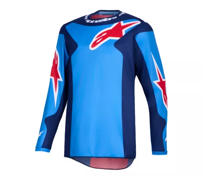 Motokrosový dres 2026 Alpinestars Fluid Grid blue/red