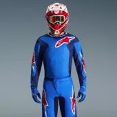 Motokrosový dres 2026 Alpinestars Fluid Grid blue/red