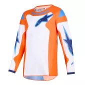 Dres na motokros 2026 Alpinestars Youth Fluid Grid orange/ucla blue