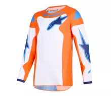 Dres na motokros 2026 Alpinestars Youth Fluid Grid orange/ucla blue