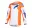 Dres na motokros 2026 Alpinestars Youth Fluid Grid orange/ucla blue