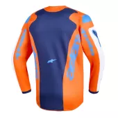 Dres na motokros 2026 Alpinestars Youth Fluid Grid orange/ucla blue