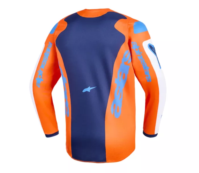 Dres na motokros 2026 Alpinestars Youth Fluid Grid orange/ucla blue