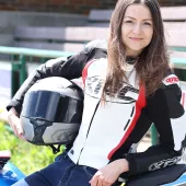 Dámská bunda na motorku XRC Haderg white/blk/red