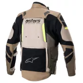 Pánská bunda 2025 Alpinestars Halo Drystar khaki/sand/yellow fluo