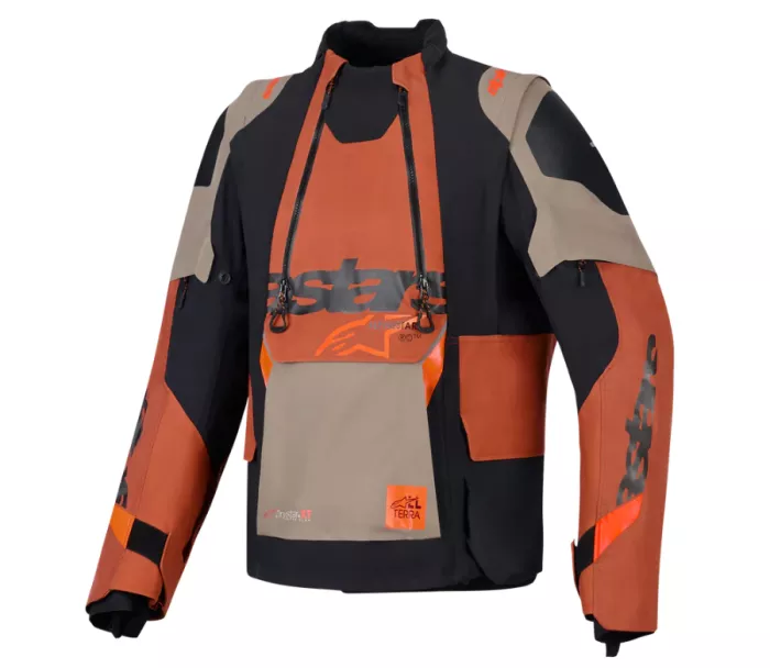 Bunda na moto Alpinestars Halo Pro Drystar XF laminated walnut/rusty/black