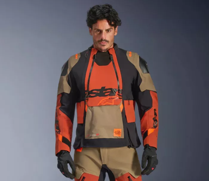 Bunda na moto Alpinestars Halo Pro Drystar XF laminated walnut/rusty/black