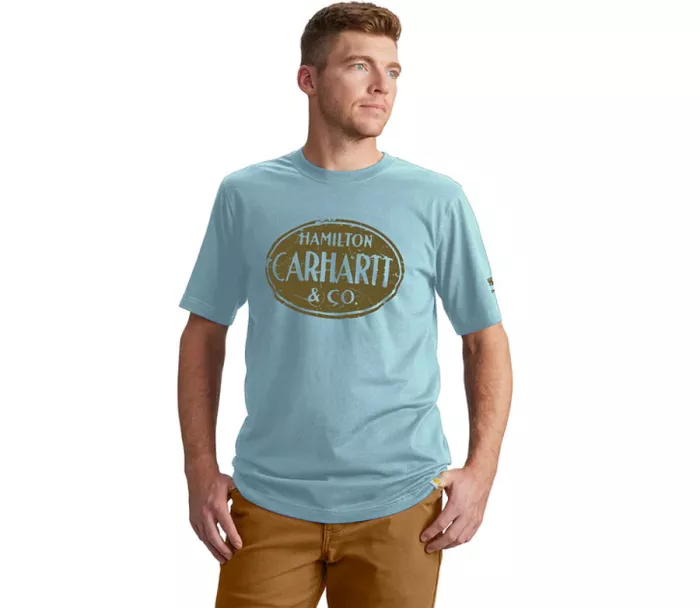 Tričko CARHARTT Hamilton Graphic S/S summer blue