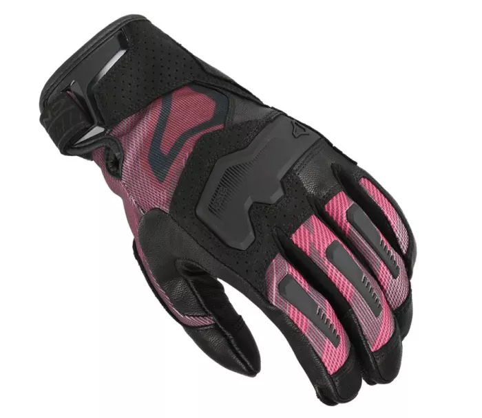 Dámské rukavice Macna Haros 2.0 black/bordeaux/pink