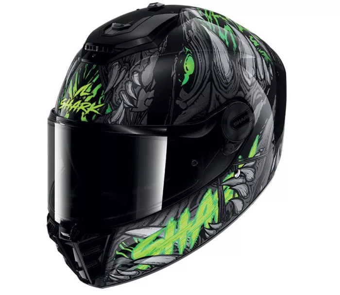 Integrální helma na moto Shark KGA SPARTAN RS SHAYTAN Black Green Grey